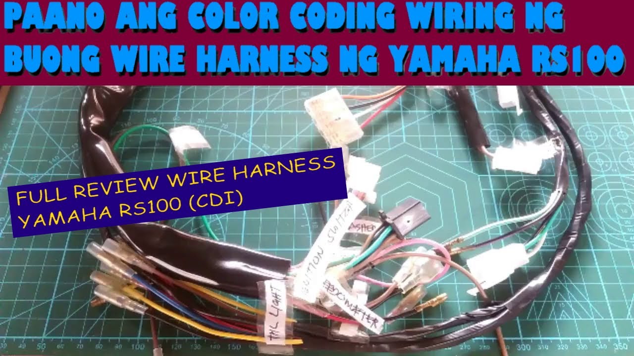 PAANO ANG COLOR CODING WIRING YAMAHA RS100 I FULL REVIEW WIRE HARNESS I Do-It-Yourself Vise MotoVlog