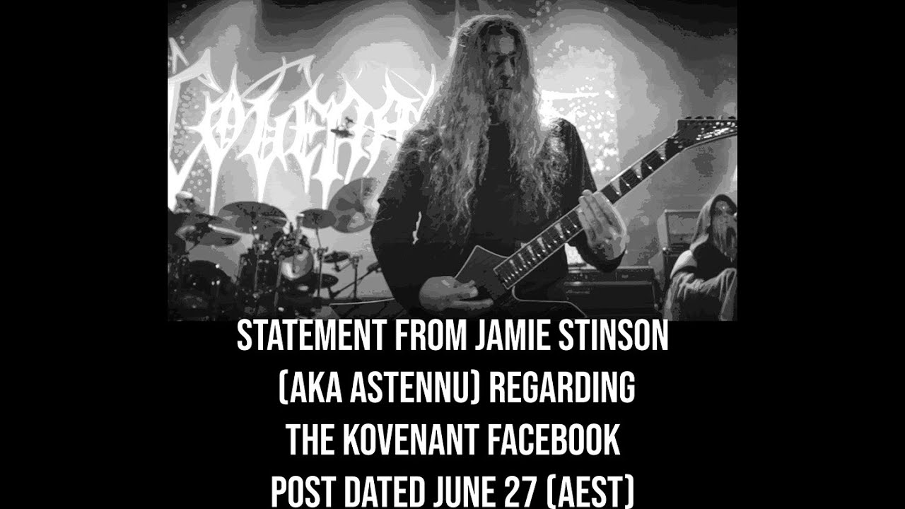 Заявление Джейми Стинсона (также известного как Astennu) относительно поста The Kovenant в Facebo...