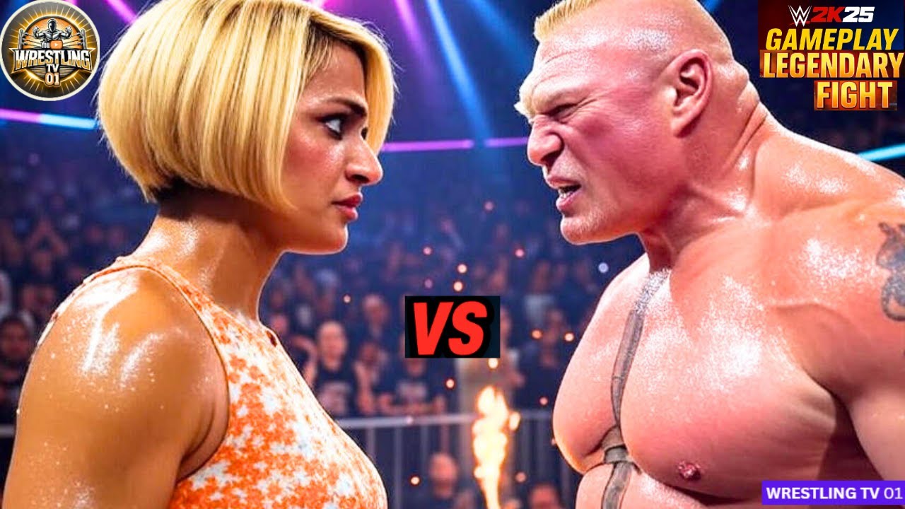 🔥WWE 2K25 – Canadian Diva Maeve Vs. Brock Lesnar🎮Iron Man Match 💥 Intergender  Gameplay  Sep 22,2025