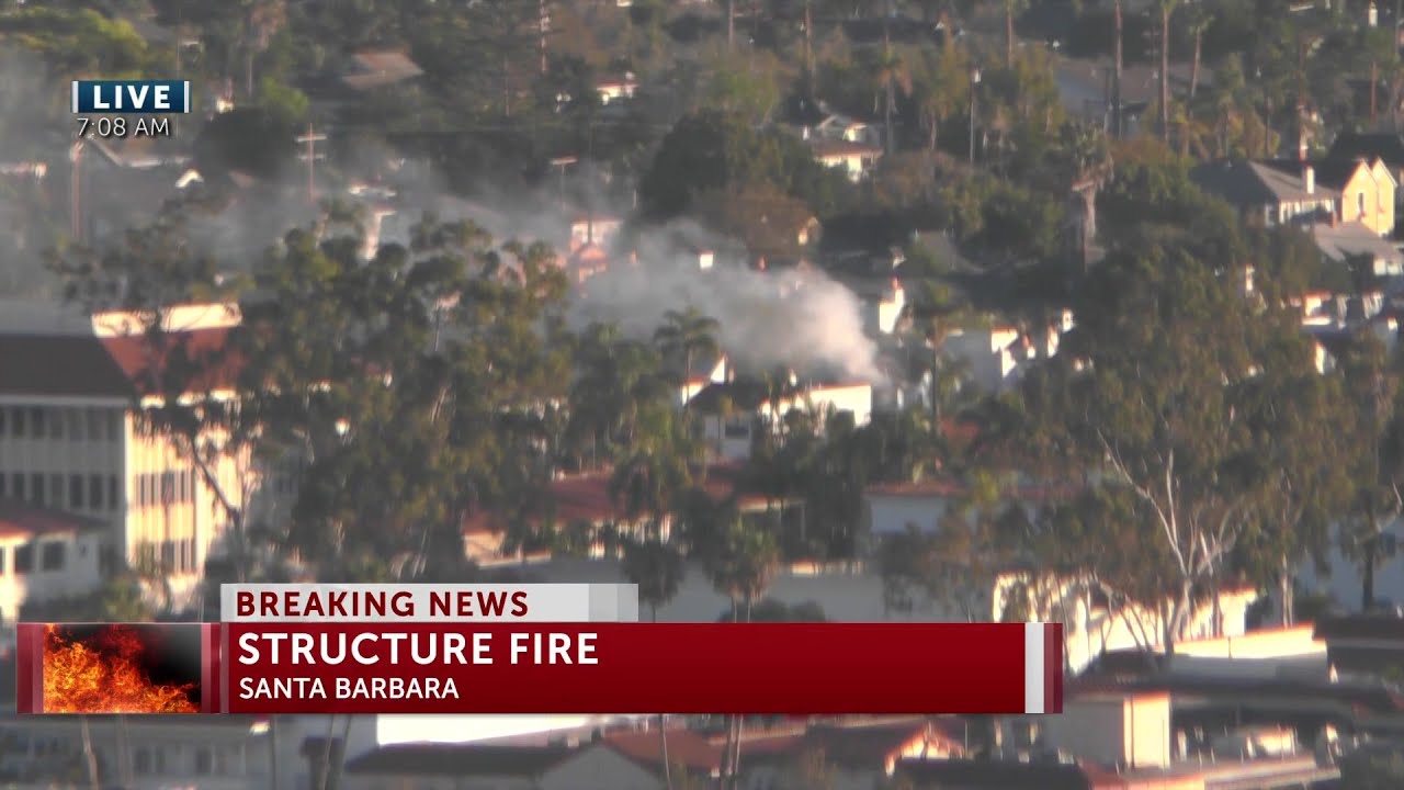 Santa Barbara City firefighters respond to downtown structure fire