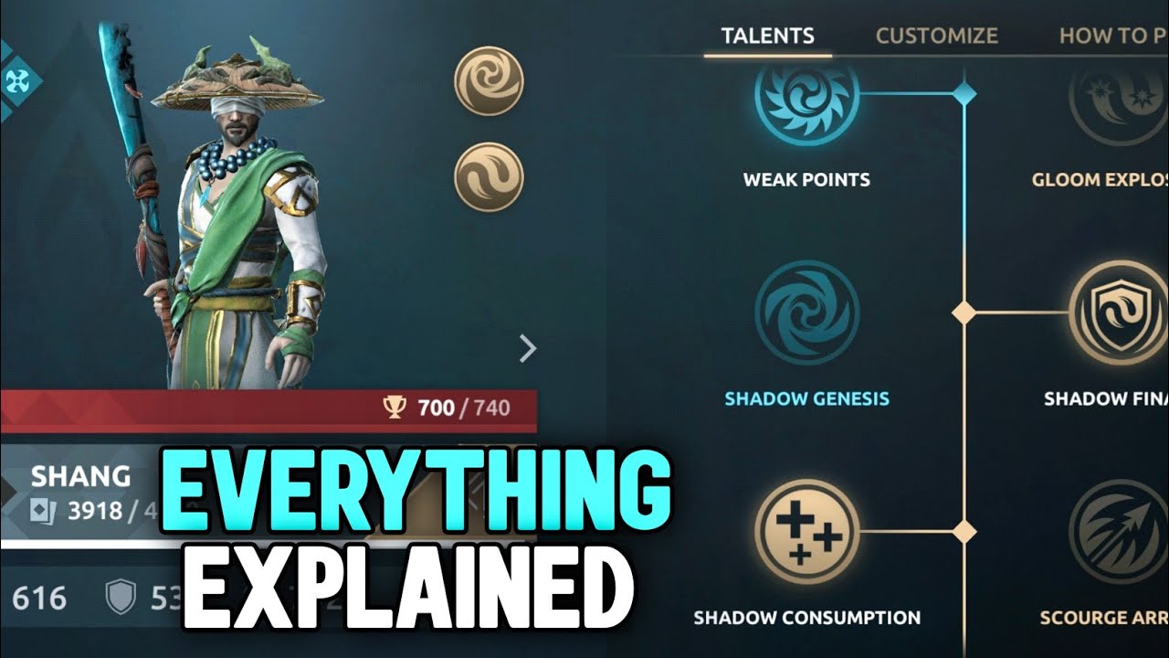 🔥 Shang Complete Guide | All Abilities, Talents & Attack Moves Explained | Shadow Fight 4 Arena