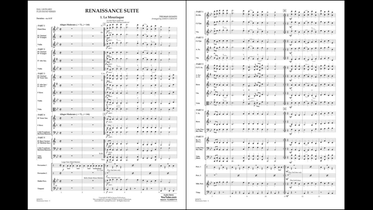 Renaissance Suite by Tielman Susato/arr. James Curnow