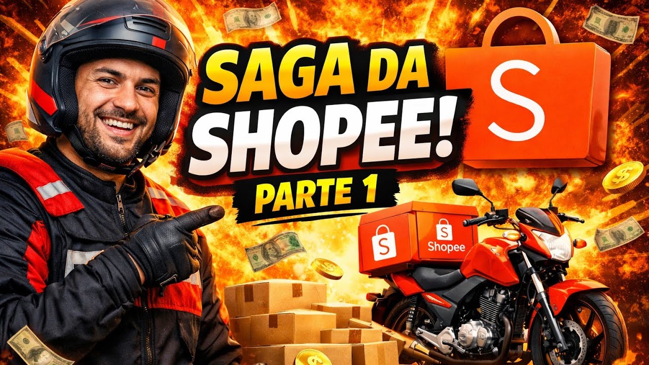 Vem Aí a SAGA da Shopee 🚀 Parte 1 | Motoboy Mostrando Tudo Passo a Passo!
