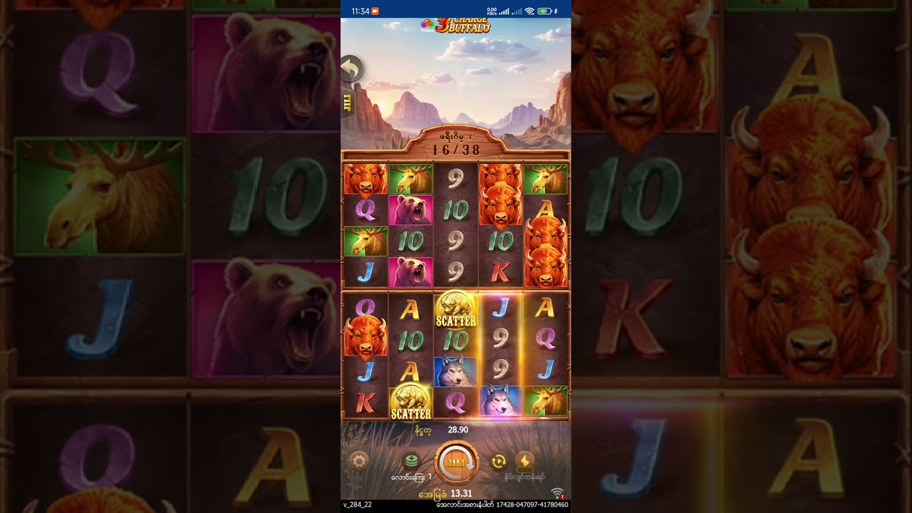 Free spin များစွာနဲ့ 3 charge buffalo 🥰🥰🥰
