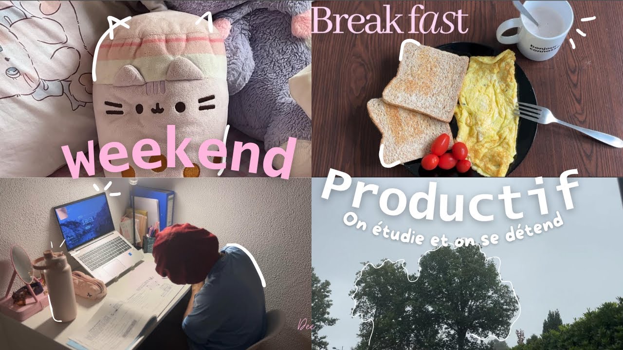 VLOG : j'ai rendu mon week-end productif ( Ménage, course , création de contenu , sunday reset...)