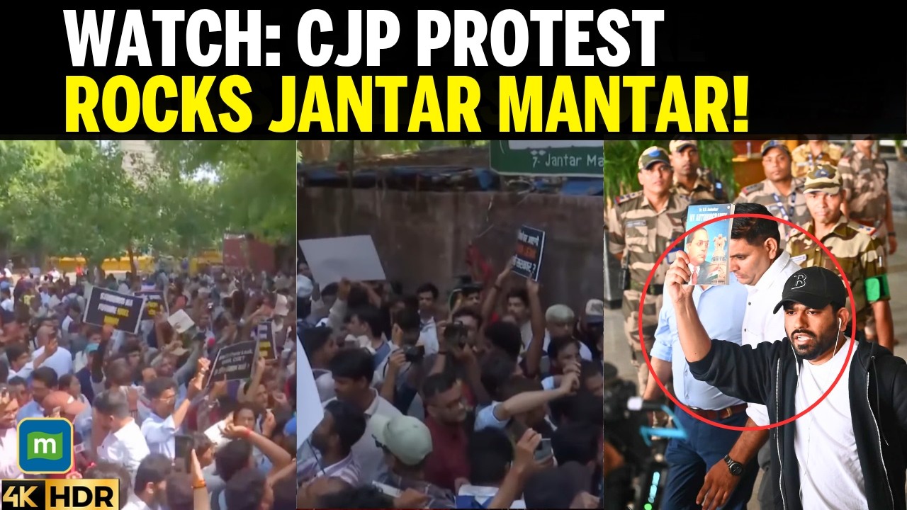 CJP PROTEST DELHI: ABHIJEET DIPKE Leads Cockroach Janta Party Protest at Jantar Mantar | Breaking