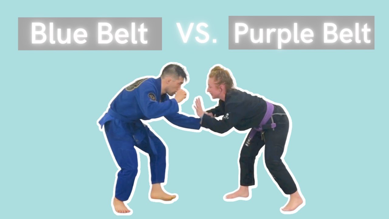 FEMALE PURPLE BELT VS. MALE BLUE BELT!