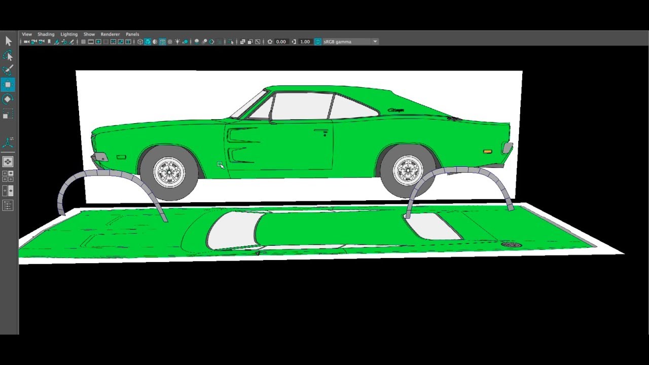 2_How to Model a 69 Charger in Maya (Side Door) Part 2