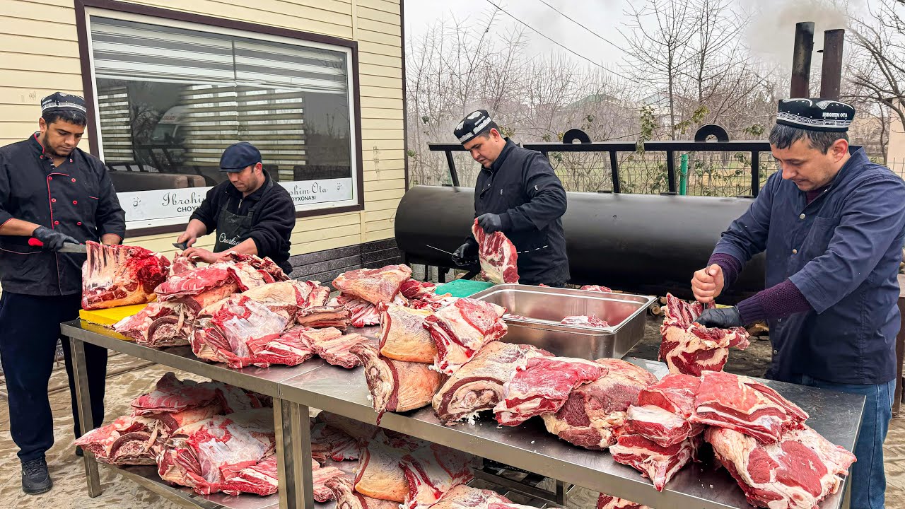 Одно из первых в Узбекистане БАРБЕКЮ - АМЕРКАНСКОМ стиле. Копченое Мясо Продается 2-3 Тонны.