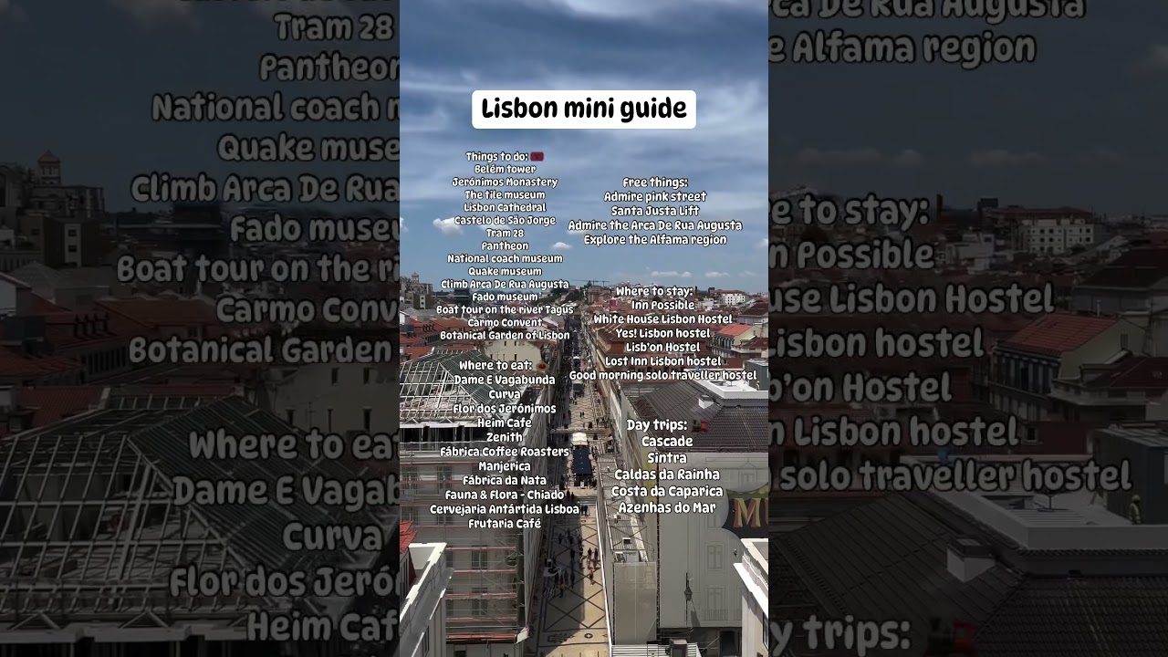 Lisbon mini guide 🇵🇹 