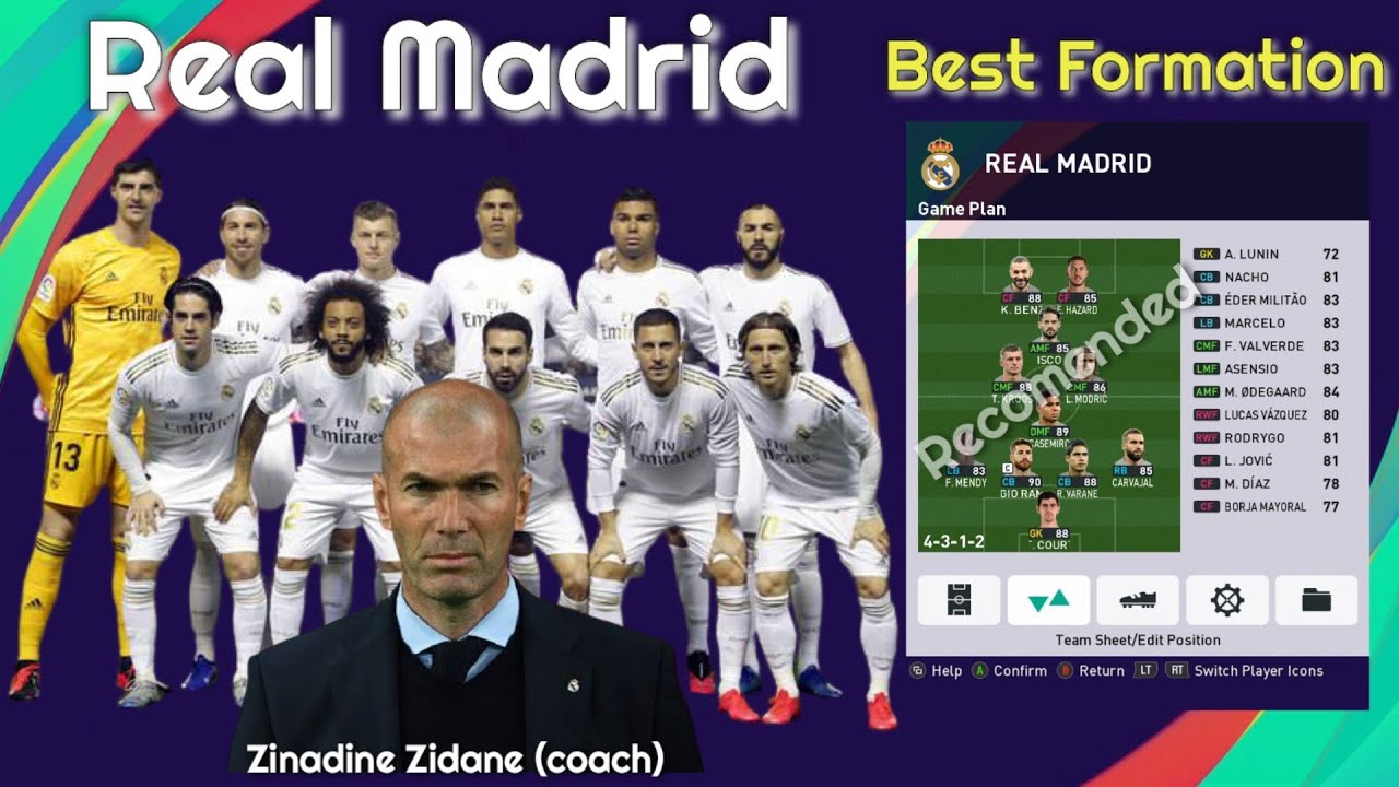 The Best Formation PES 2021 Real Madrid' Possesion Game.