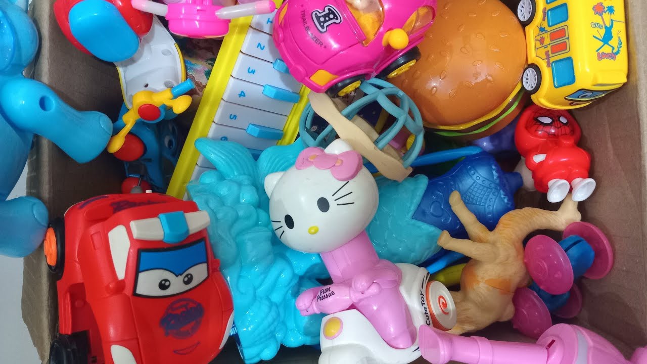 ASMR 6 minutes Satisfying with unboxing hello kitty make up set hello kitty  miniature toy #asmr 1