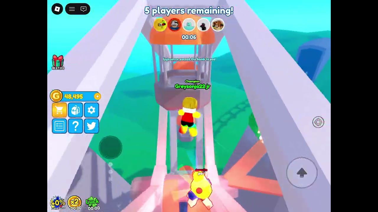 Playing a bomb Tag.