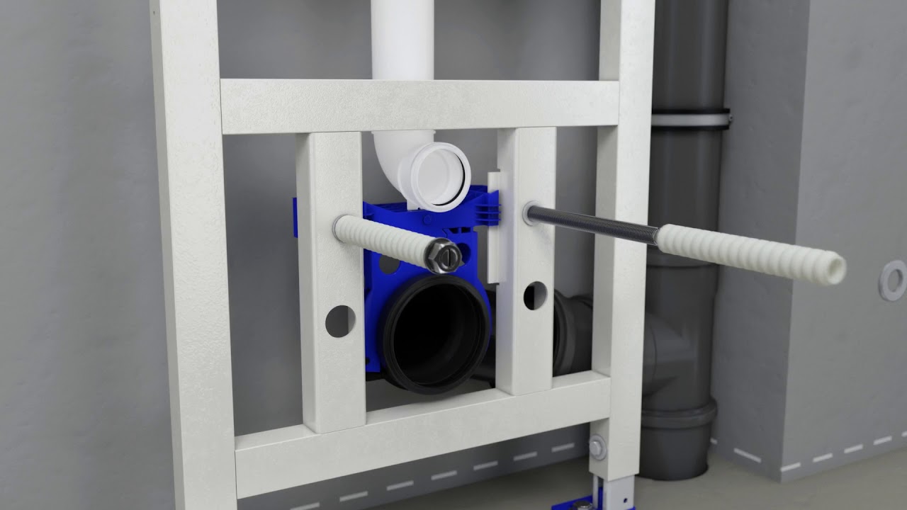 Installation des VIS WC-Elements von CONEL für den Trockenbau