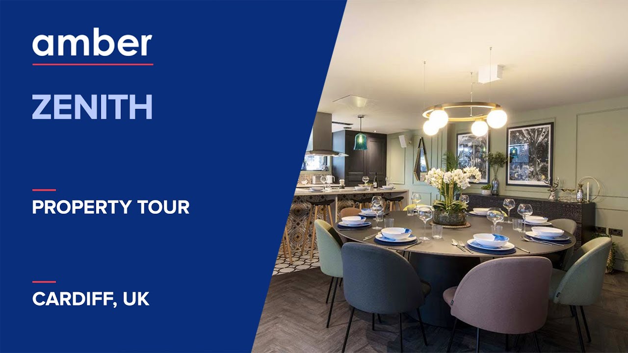 Property Tour | Zenith | Best Student Accommodation in Cardiff | UK | amber