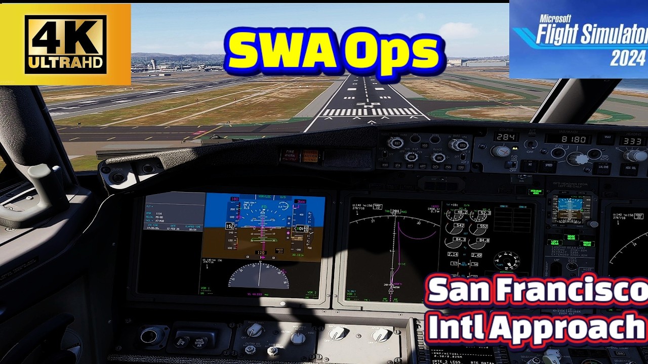 San Francisco Intl Approach - KSFO |  iFLY 737 MAX 8 | MSFS 2024