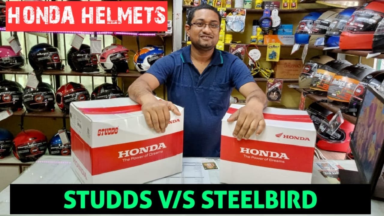 HONDA HELMETS// STUDDS V/S STEELBIRD   OPEN FACE HELMET  REVIEW IN HINDI @HELMET TRACT