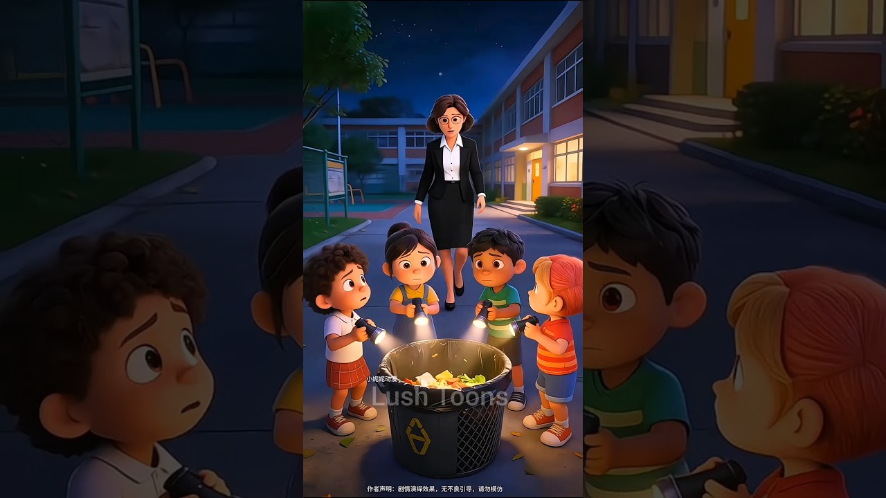 Why did all the children throw their food in the dustbin? ☠️😮 