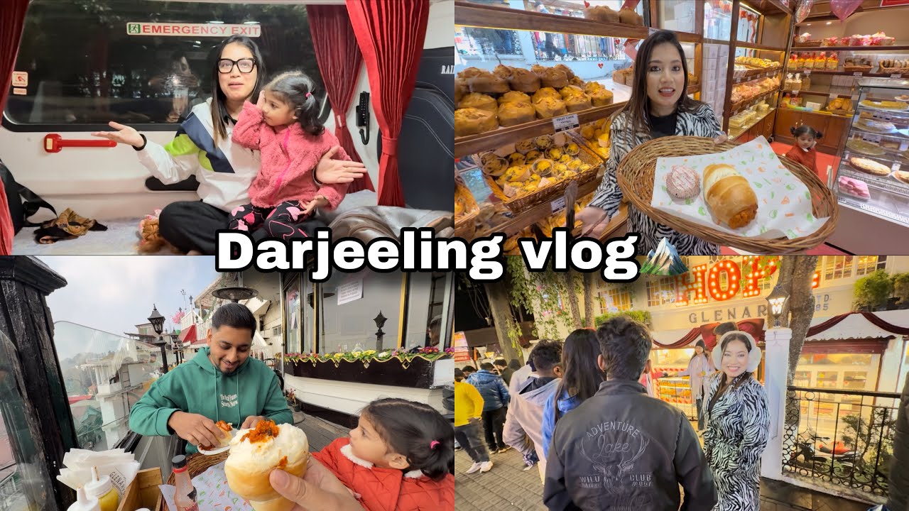 Luxury bus kar k hum pauche Darjeeling🏔️