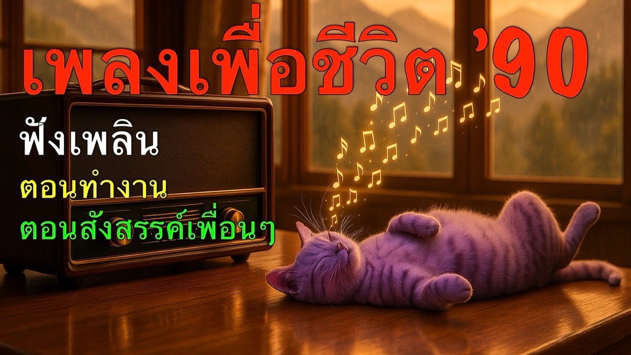 รวมเพลงเพื่อชีวิต ฮิตๆ ยุค 90 ฟังชิลทำงานเพลินๆ สังสรรค์กับเพื่อนมันๆ🎶