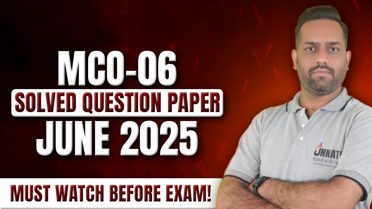 mco 06 question paper June 2025 mco 06 question paper answer key | Marketing Management