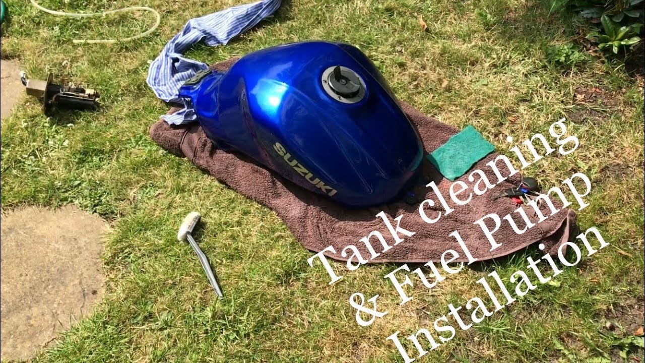 Suzuki sv 1000 - cleaning out a rusty fuel tank (part 2)