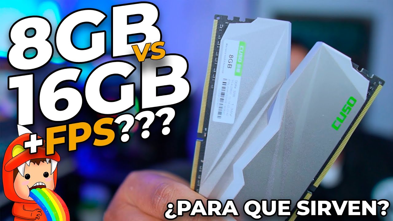 8GB vs 16GB en JUEGOS y PRODUCTIVIDAD 🤯 | &iquest;Vale la Pena Tener 16GB de RAM?