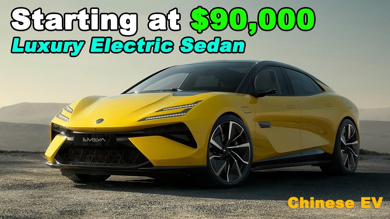 Chinese EV: Lotus EMEYA, High Performance Luxury Sedan, range up to 650 km, starting at $90,000