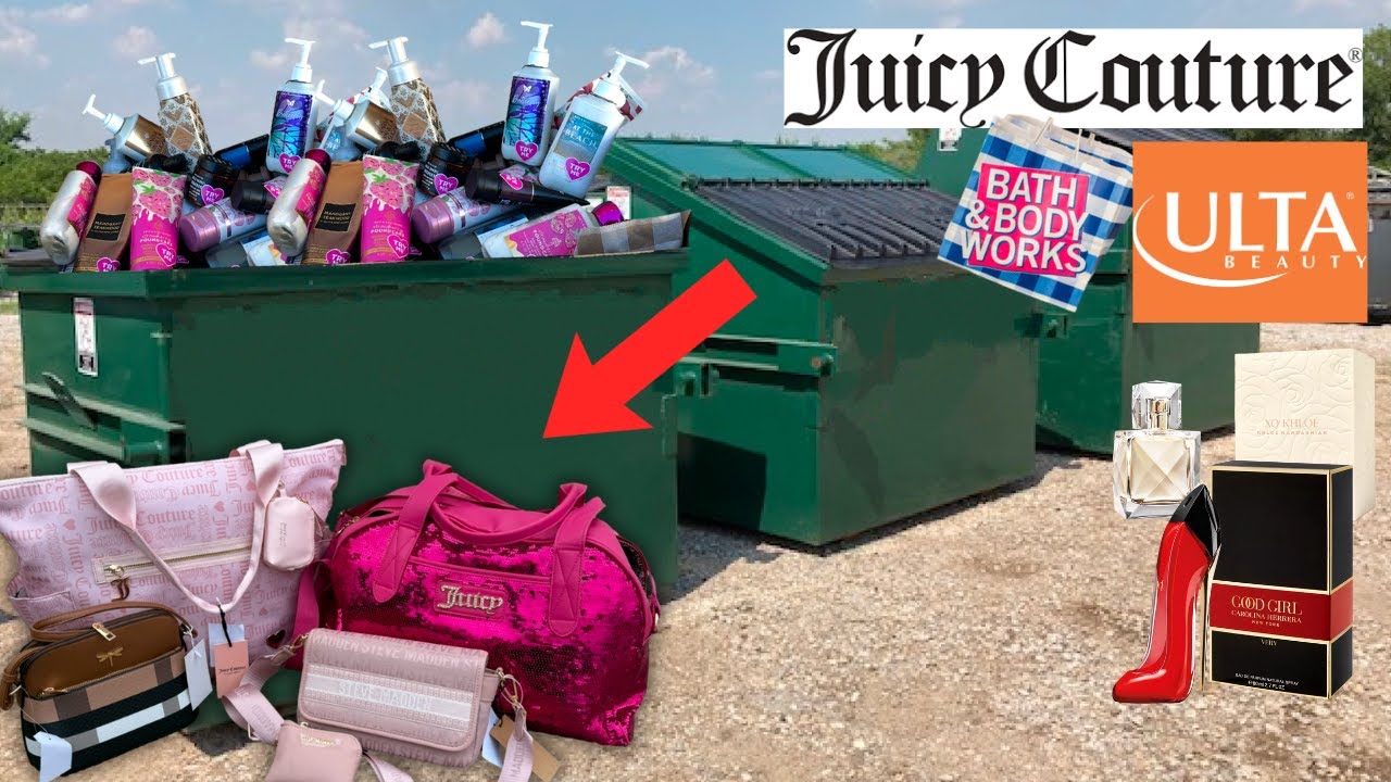 Dumpster Diving- Found an INSANE Ulta Makeup & Perfume JACKPOT + Name Brand Purse SCORE!!!