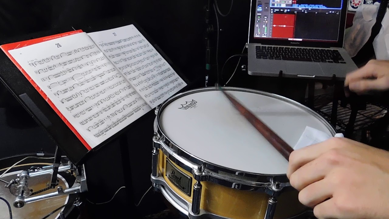 Mitchell Peters Intermediate Snare Drum Studies Etude 27 76bpm