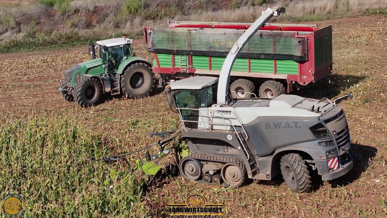 Einer Kommt Einer Geht… LU S.W.A.T Grauer Claas Jaguar 990 TT Maishäckseln in Thüringen Maisernte
