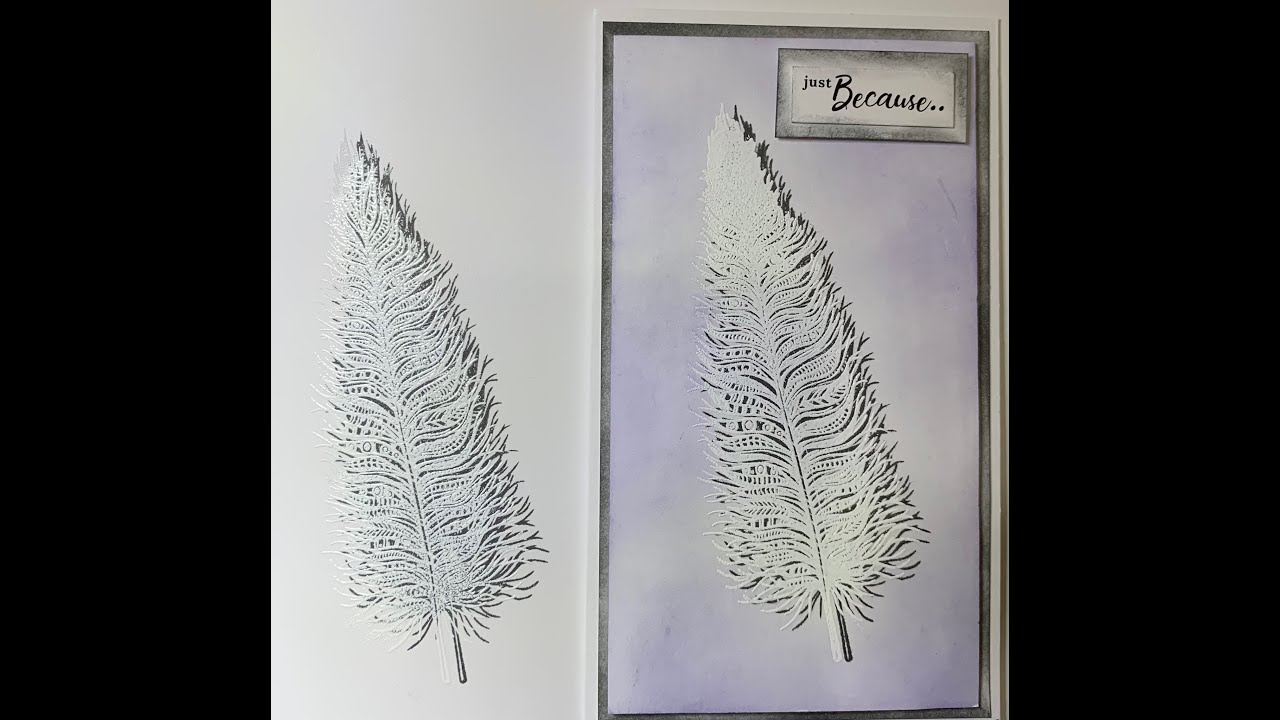 How to create a shadow effect with the beautiful Lavinia Feather stamp