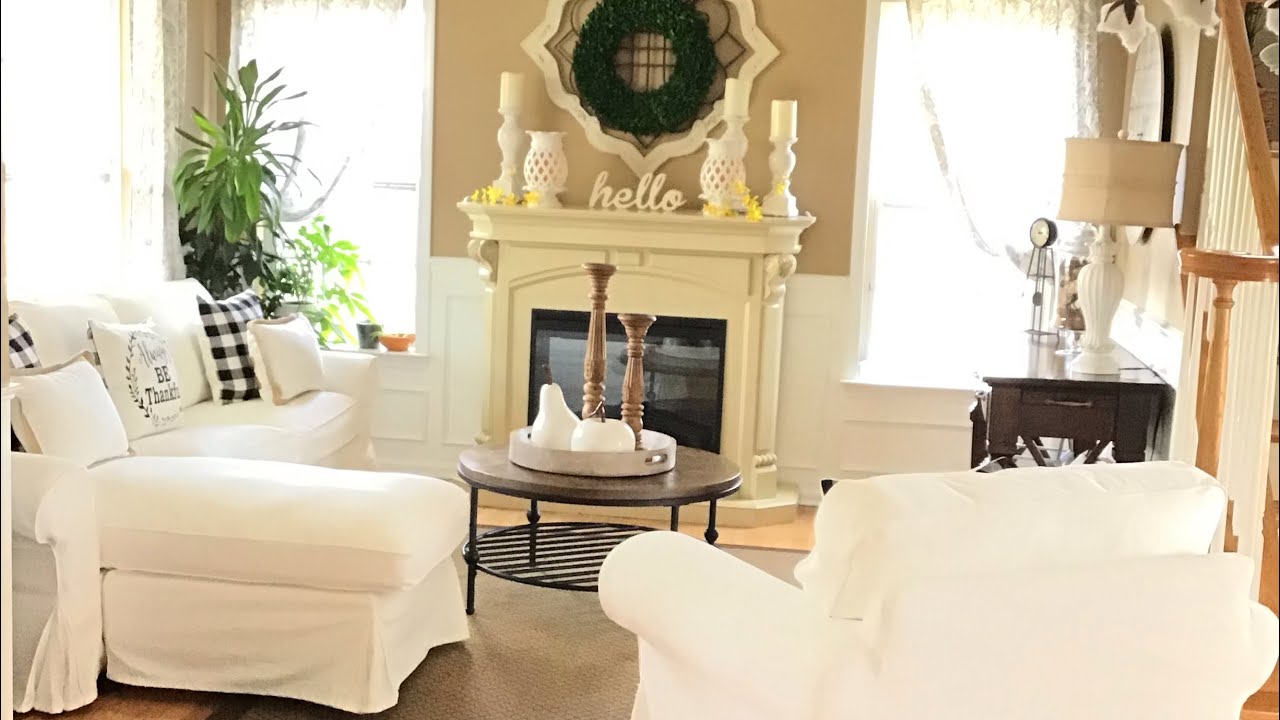 Beautiful farmhouse  Tour,new furniture and updates .