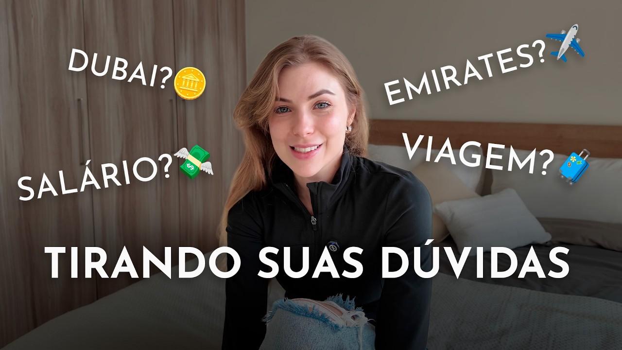Quanto ganha e como é ser Comissária da Emirates? | Vi Gimenez - Comissária da Emirates