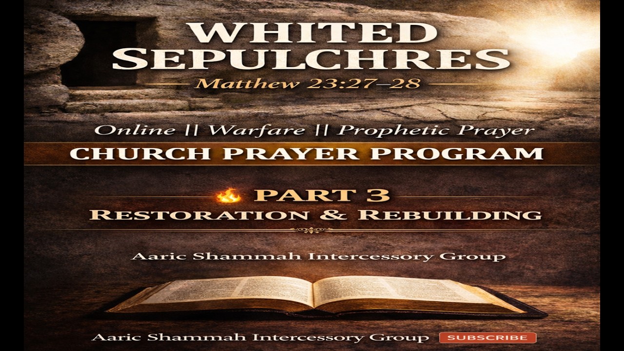 Global Prayer Altar || Aaric Shammah Network TV || WHITED SEPULCHRES || Matthew 23:27–28