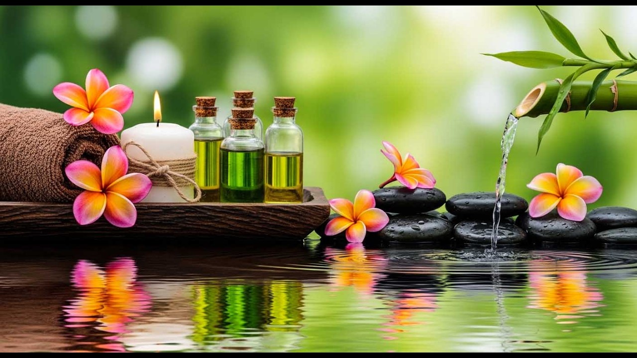 3 Hours Calming Water Sounds with Piano Music for Relaxation and Sleep 🌿Relieve Stress, Anxiety