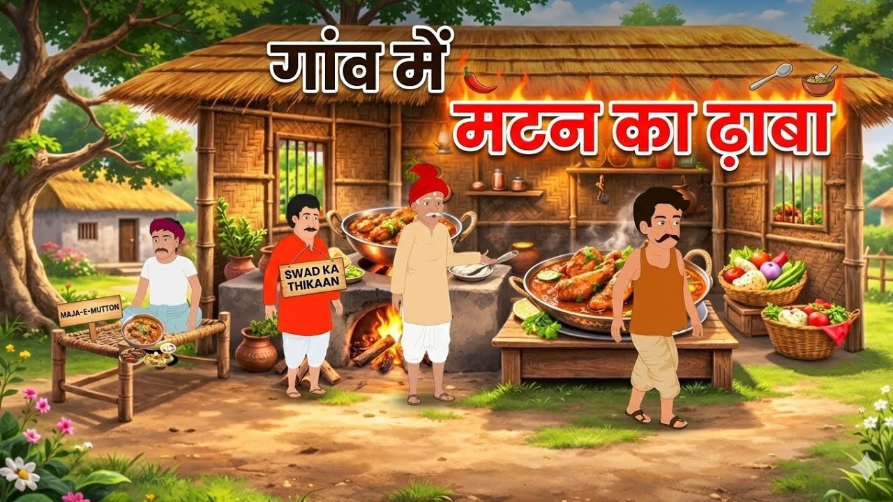 गांव में मटन का ढाबा | लालची मुखिया vs मेहनती लड़का | Motivational Village Story