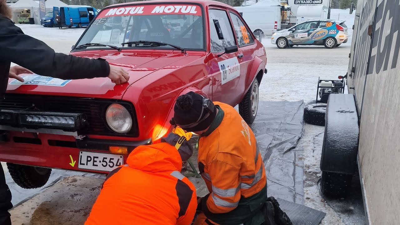 Arctic lapland Rally 2023 Ford Escort mk2 #rally #ford #splitman60 #straitman77