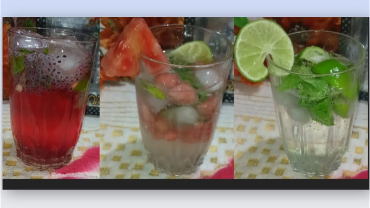 ✨Ramadan Special Drink 🍷 Mojito l Virgin Mojito l Rooh Afza Mojito l water Melon mojito