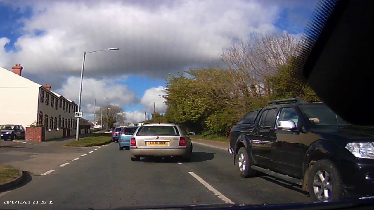 Crazy driver Fraddon Cornwall