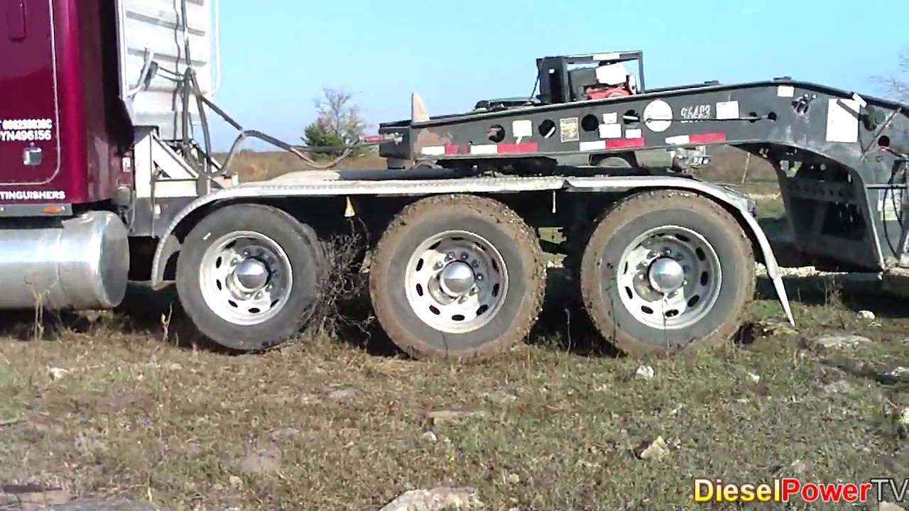 Stuck Peterbilt Truck