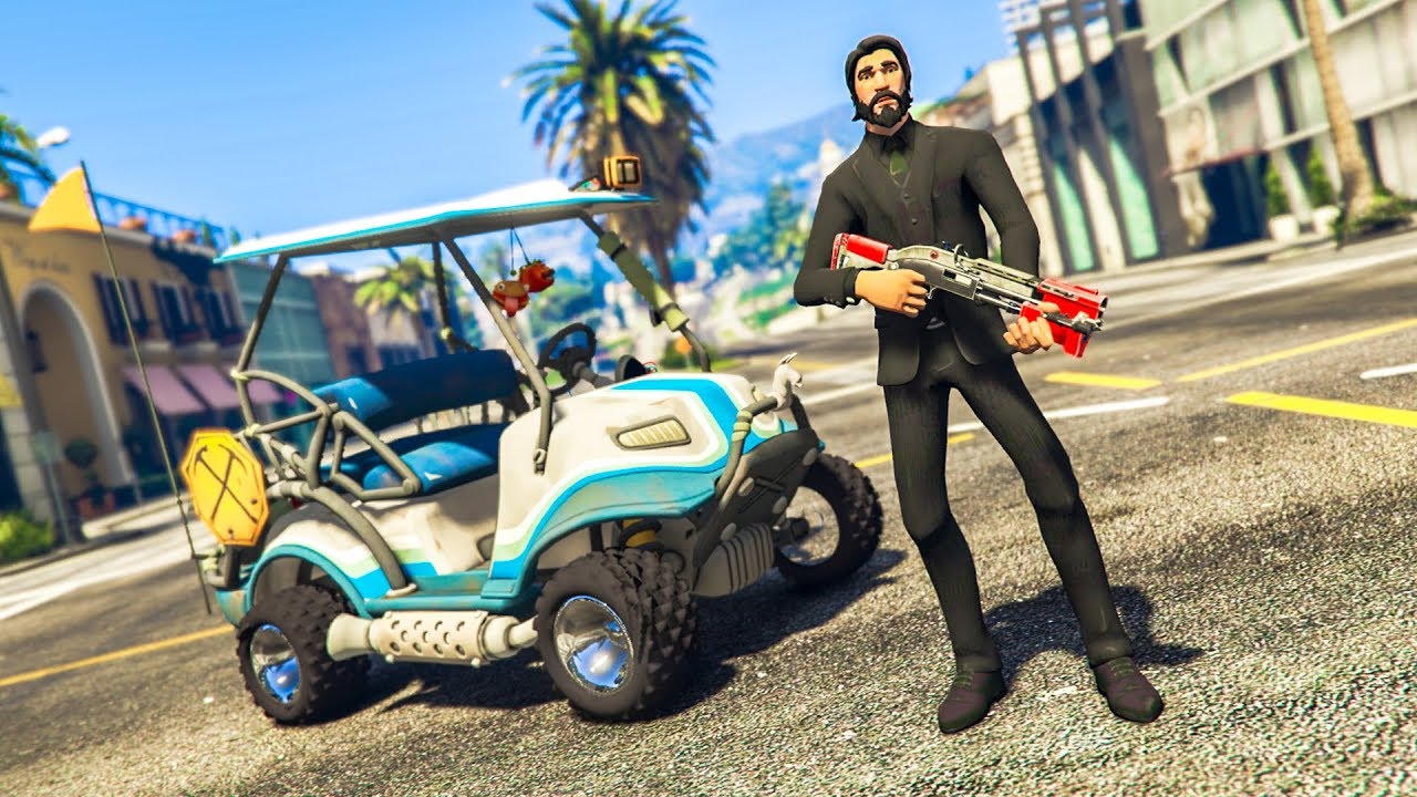 FORTNITE MOD IN GTA 5! - (GTA 5 Mods Funny Moments)