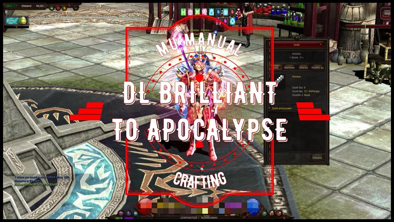 Crafting - DL Brilliant Upgrade To Apocalypse.