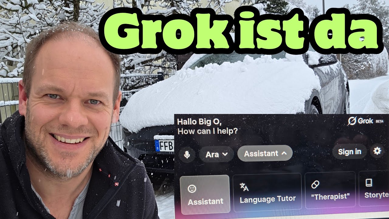 🤩 Brutal geil 🔥: Grok kostenlos im Tesla Software Update 2026.2.6; das kann nur Tesla.