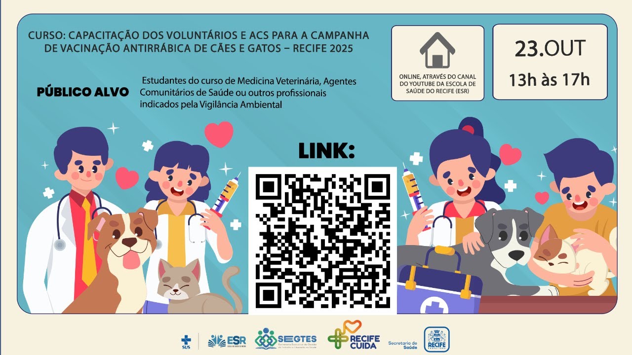 Capacitação dos Voluntários/ACS para a Campanha de Vacinação Antirrábica de Cães e Gatos (2025)