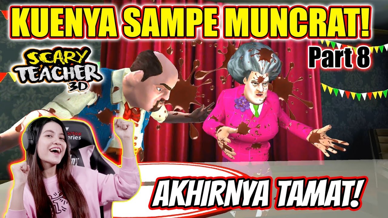 Akhirnya Tamat Juga..Jebak Guru Kesayangan Kita!! Scary Teacher 3D Indonesia - Part 8