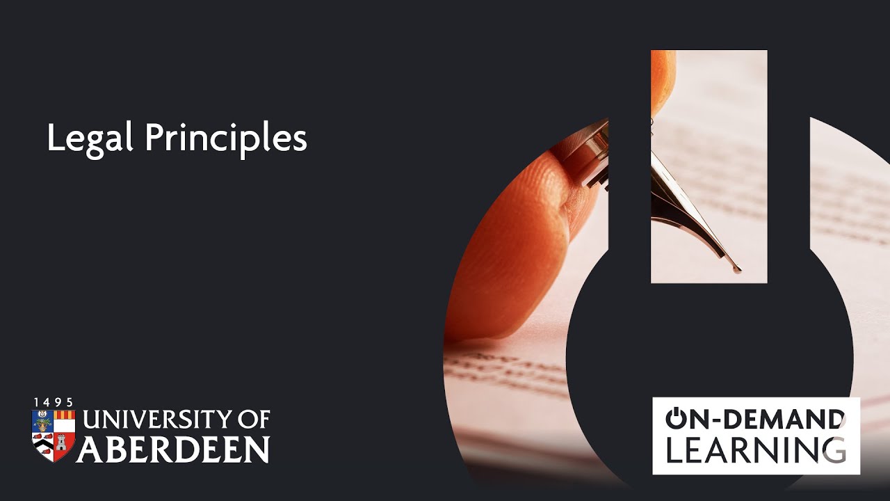 Legal Principles - Online short course