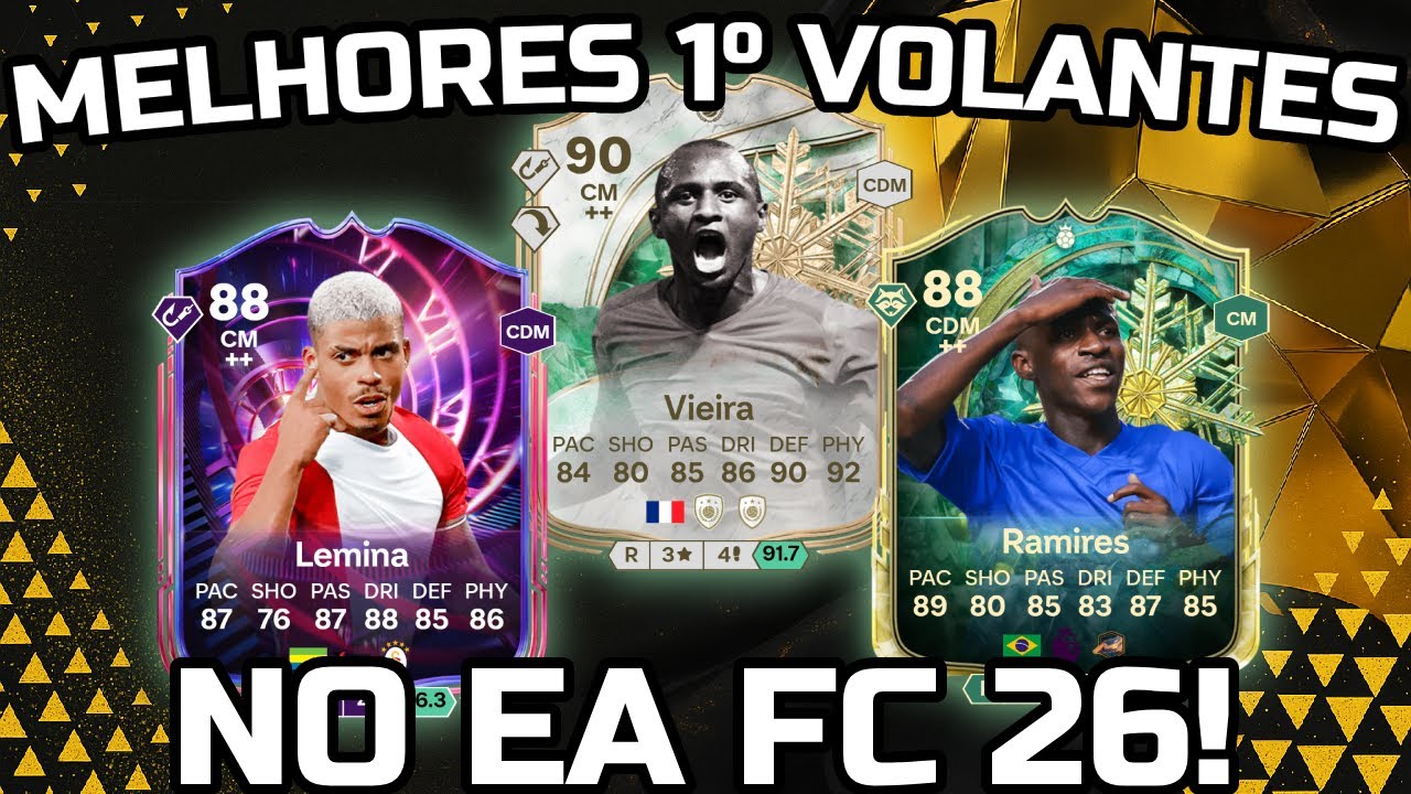 EA FC 26 - Melhores 1º Volantes ATUALIZADOS por Faixa de Preço no EA FC 26 Ultimate Team