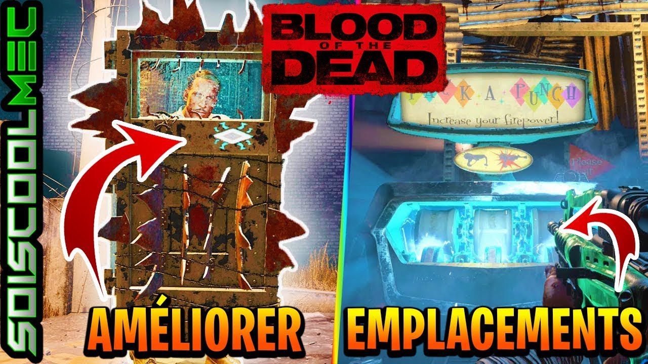 COMMENT AMÉLIORER LE BOUCLIER + EMPLACEMENT PACK A PUNCH! TUTO BLOOD OF THE DEAD! COD BO4!