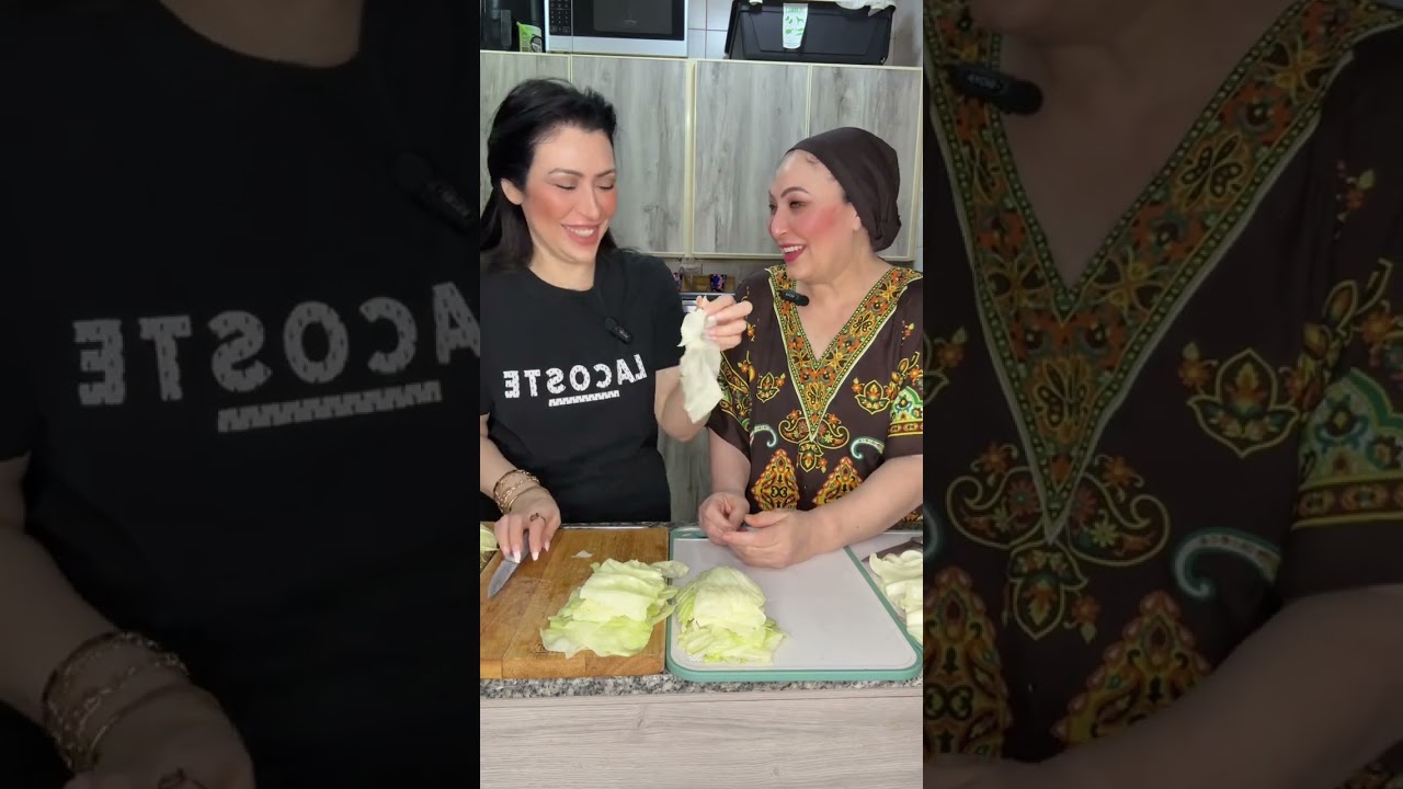 الحقوووو ماما فلفوله مع كارروو بتعلمها طريقه تقطيع الكرنب 
